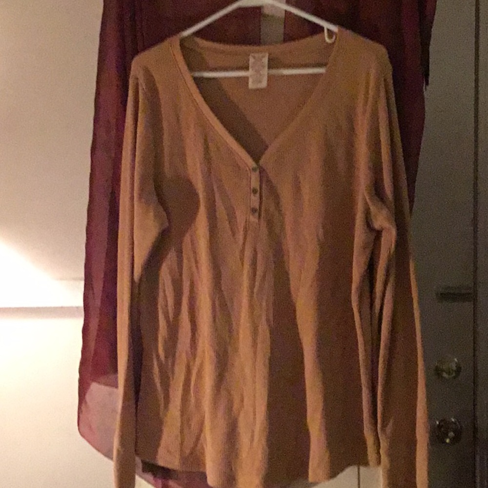 Honey Gold Henley XXL  Shirt